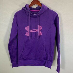 Under Armour Storm Hoodie Womens Small Semi Fitted Cold Gear Pullover Pocket
